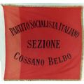 Bandiera Partito socialista italiano. Sezione Cossano Belbo.