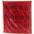 Bandiera Circolo socialista di Villadeati Proletari Unitevi