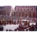 Sfilata dei partigiani alla manifestazione del 6 maggio 1945 in piazza Vittorio a Torino